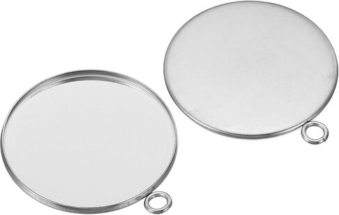 PATIKIL Pendant Trays 316 Stainless Steel Round Bezel Base in Saudi Arabia