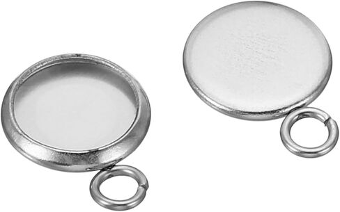 PATIKIL Pendant Trays 316 Stainless Steel Round Bezel Base in Saudi Arabia