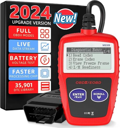 obd2 الماسح الضوئي obd قارئ رمز السيارة اللاسلكي لجميع السيارات بلوتوث obdii قارئ أداة تشخيص السيارة، متوافق مع obdii - ماسح ضوئي للسيارة متوافق مع iOS وأندرويد، فحص قارئ رمز المحرك in Saudi Arabia