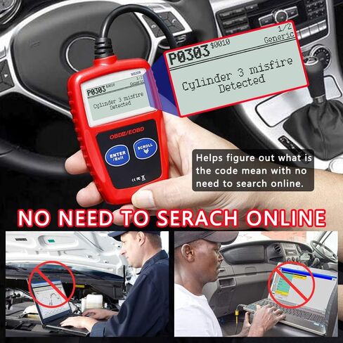 obd2 الماسح الضوئي obd قارئ رمز السيارة اللاسلكي لجميع السيارات بلوتوث obdii قارئ أداة تشخيص السيارة، متوافق مع obdii - ماسح ضوئي للسيارة متوافق مع iOS وأندرويد، فحص قارئ رمز المحرك in Saudi Arabia