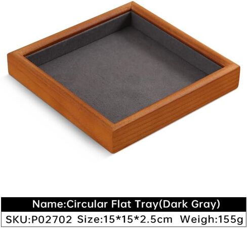 Jewelry Tray, Watch Tray,Small Wooden Tray,Premium Ring Dish,Luxury Jewelry Organizer,Grey Bracelet Display in Saudi Arabia
