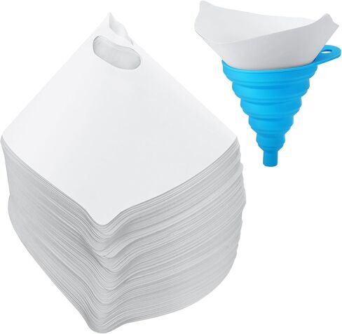JANYUN 100Pcs Paint Filter, 190 Micron Resin Filter Disposable Paint Strainers for Automotive Spray Paint, Art Painting Cooking Oil Filter with Cone Silicone Funnel Filter in Saudi Arabia