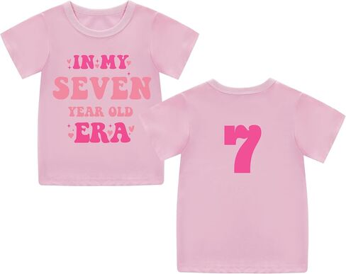 Little Girl Five Six Seven Eight Nine Ten Birthday Shirt in My Five-Ten Years Old Era T-Shirts in Saudi Arabia
