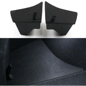 Goodangie00 2Pcs Rear Trunk Storage Box Trunk Organizer Side Packets Tray Bins with Lids Compatible with 2024 New Version Tesla Model 3