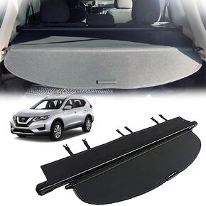 Retractable Cargo Cover Trunk Cover Black Compatible with 2014-2020 Nissan Rogue (Upgrade Version: Including a Small Flap)
