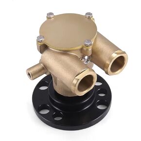 Crankshaft Mounted Water Pump 857451 856513 841640 F6B-9 For 1979-1993 Volvo Penta OMC V8 Johnson 10-24930-01 10248051 102494601 Marine Sherwood P105 Jabsco 50410-1201 Indmar 685001 10-24232-1 3860703