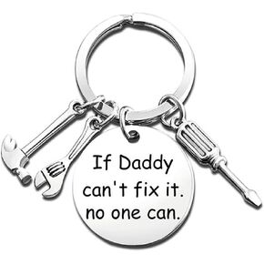 Dad Keychain from Kids Funny Daddy Key Chain from Son Daughter Papa Birthday Fathers Day Thanksgiving Christmas Gifts