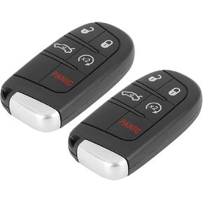 X AUTOHAUX 2pc Car Replacement Key Fob Shell Case for Dodge Journey 2012-2016 Dart 2013-2016 Challenger 2012-2014 Durango 2012-2014 Charger 2012-2014 for Chrysler 300 12-14 M3N-40821302