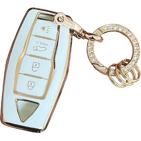 For Mitsubishi Key Fob Cover Key Protective Key Shell Holder Fit for Mitsubishi Outlander 2023 2022 2021 Smart Keys