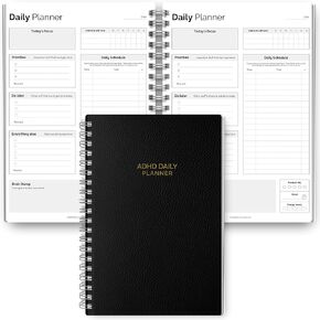 ADHD Daily Planner for Neurodivergent Adults - Productivity Daily Planner & Task Management to Stay Organized and Focused - A5 Lux