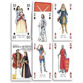 Kings and Queens of England Playing Cards