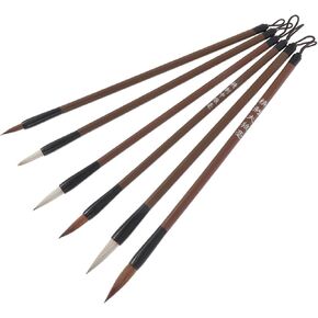 6 Pcs Calligraphy Practice Brush Pen Ideal Students Writing Drawing Painting Calligraphy Kits Beginners