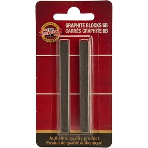 Koh-I-Noor Gioconda Artist Graphite Blocks, 6B, 2 Pack (FA4390.6BBC)