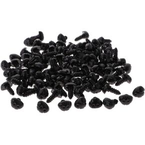 100 Pieces Plastic Bear Dog Nose Teddy Bear Doll Animal Puppet Crafting Nose Buttons with Washers(16×19mm)