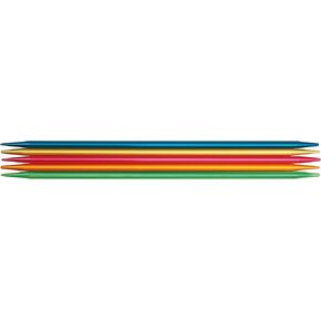 إبر الحياكة المزدوجة المدببة من Addi FlipStix مقاس 20 سم (8 بوصات) - مجموعة من 5 قطع (204-7) (3 ملم)
