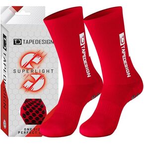 "Superlight 1 Pair Non-Slip Soccer Socks (Size 5-14) for Men, Women & Kids