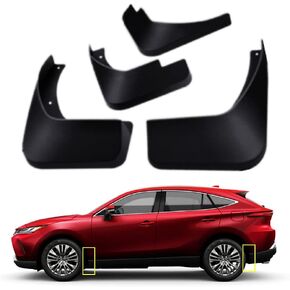 Mud Flaps Kit for 2024 Toyota Venza 2021-2023 Mud Splash Guard Front and Rear 4-PC Set by TOPGRIL
