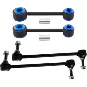TRQ Front & Rear Sway Bar Stabilizer Link Set Compatible with 2005-2014 Ford Mustang