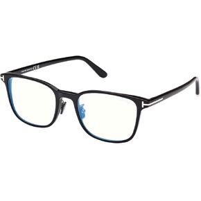 Tom Ford Eyeglasses FT 5925 -D-B Asian fit 001 Shiny Black, Gunmetal, t Logo /