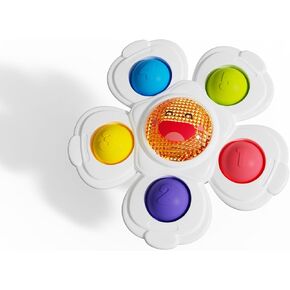 Suction Spinners Baby Toys, Sensory Toys for Toddlers 1-3, Suction Cup Toys for Babies 12-18 Months, High Chair Toys, Baby Travel Essentials Airplane Toys, Birthday Gift for 1 Year Old Boy Girls