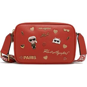 Karl Lagerfeld Paris Maybelle Crossbody, Burnt Orange