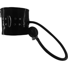 ABWL Inflatable Latex Collar Corset for Women Men,Unisex Latex Neck Choker Back Zip,Rubber Neck Cover Choker Party Costume