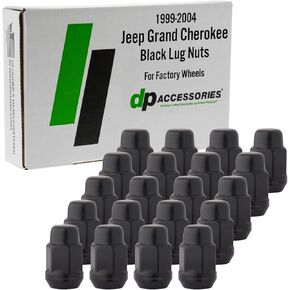 DPAccessories Lug Nuts Compatible with 1999-2004 Jeep Grand Cherokee - with Aluminum Factory Wheels - Chrome Lug Nuts - DGCH02F-CH/1 - Factory Wheel Lug Nuts
