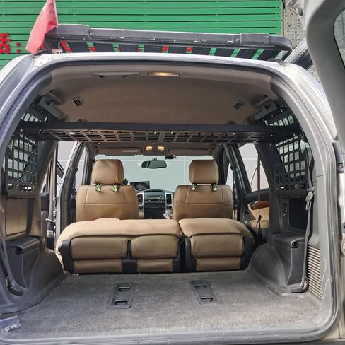 2003-2009 for Lexus GX 470 GX470 Molle Panel Storage Panel System Trunk Organizers Storage Bracket Luggage Holder Shelf Car Accessories Kit (Side Window + Middle Storage Shelf) in Saudi Arabia