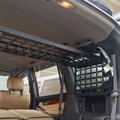 2003-2009 for Lexus GX 470 GX470 Molle Panel Storage Panel System Trunk Organizers Storage Bracket Luggage Holder Shelf Car Accessories Kit (Side Window + Middle Storage Shelf) in Saudi Arabia