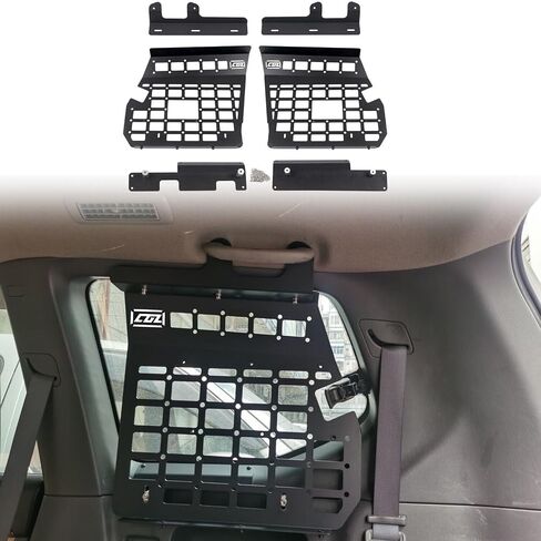 2003-2009 for Lexus GX 470 GX470 Molle Panel Storage Panel System Trunk Organizers Storage Bracket Luggage Holder Shelf Car Accessories Kit (Side Window + Middle Storage Shelf) in Saudi Arabia