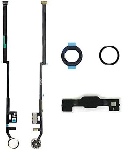Dedyel Home Button Replacement for iPad 7th/8th/9th Generation (10.2 Inch, 2019/2020/2021) A2197 A2270 A2602 Incl Flex Cable Connector (Black) in Kuwait