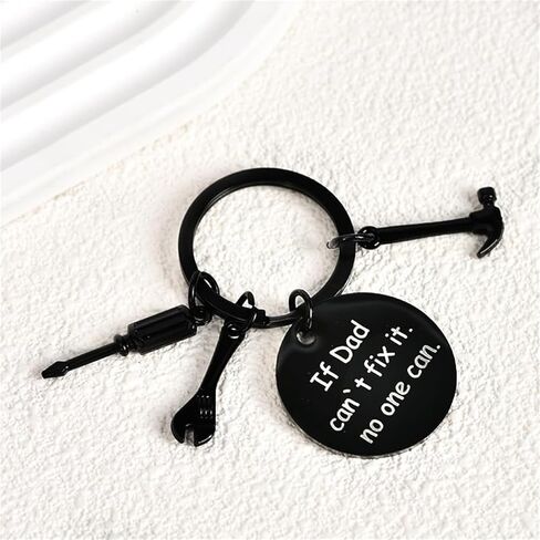 Dad Keychain from Kids Funny Daddy Key Chain from Son Daughter Papa Birthday Fathers Day Thanksgiving Christmas Gifts in Saudi Arabia