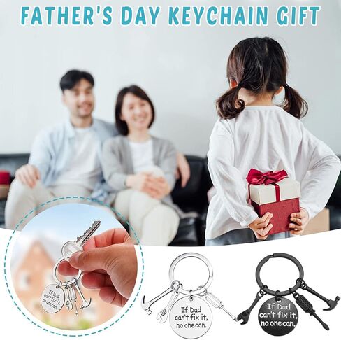 Dad Keychain from Kids Funny Daddy Key Chain from Son Daughter Papa Birthday Fathers Day Thanksgiving Christmas Gifts in Saudi Arabia