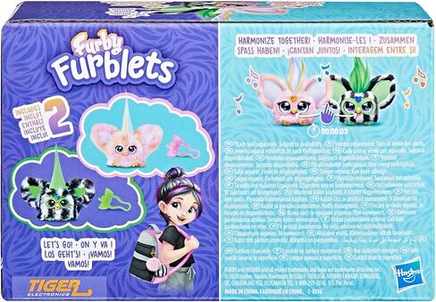 مجموعة من قطعتين من Furby Furblets، لعبة Mini Friends Ray-Vee وHip-Bop، أكثر من 45 صوتًا لكل واحدة، عبارات موسيقية وFurbish، ألعاب قطيفة إلكترونية، قوس قزح ووردي/أرجواني، هدايا عيد الفصح للأطفال، للأعمار من 6 سنوات فما فوق in Kuwait