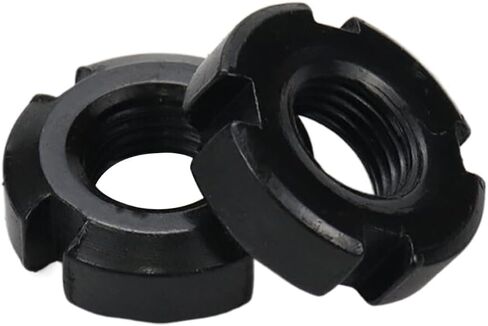 Xiaoyztan 10pcs 4-Slot Retaining Nuts Lock Nuts Slotted Nuts High Hardness Carbon Steel (M16x1.5) in Saudi Arabia