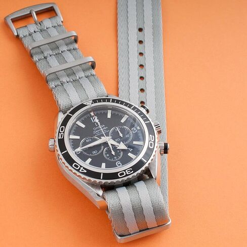 Seatbelt Nylon Watch Strap Watch Band for Men & Women One Piece Dual Pass Military - 20mm 22mm in Kuwait
