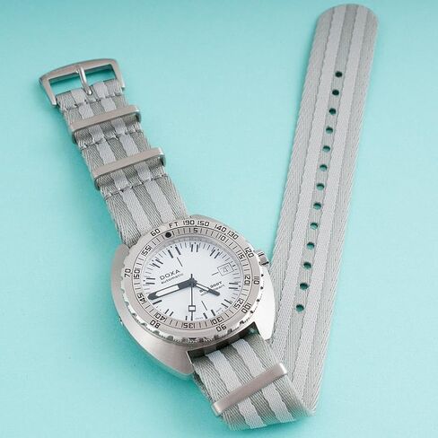 Seatbelt Nylon Watch Strap Watch Band for Men & Women One Piece Dual Pass Military - 20mm 22mm in Kuwait