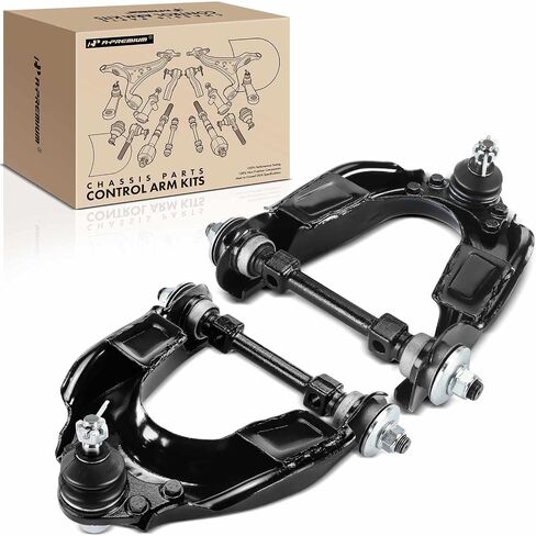 A-Premium 2 x Front Upper Control Arm with Ball Joint & Bushing, Compatible with Toyota Pickup 1989-1995, T100 1993-1998, RWD Only in Saudi Arabia
