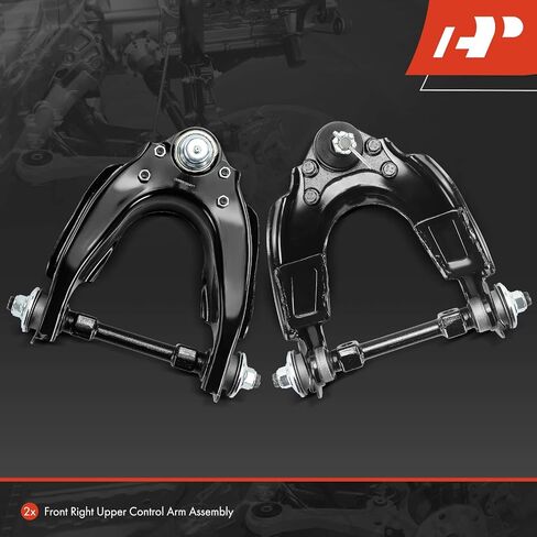 A-Premium 2 x Front Upper Control Arm with Ball Joint & Bushing, Compatible with Toyota Pickup 1989-1995, T100 1993-1998, RWD Only in Saudi Arabia
