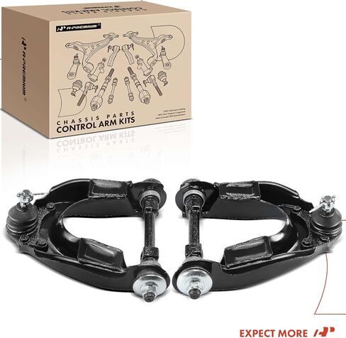 A-Premium 2 x Front Upper Control Arm with Ball Joint & Bushing, Compatible with Toyota Pickup 1989-1995, T100 1993-1998, RWD Only in Saudi Arabia
