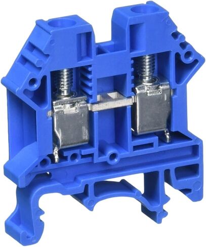 Dinkle DK6N-BL Blue DIN محطة السكك الحديدية نوع المسمار UL 600V 50A 8-20AWG، حزمة من 100 in Saudi Arabia