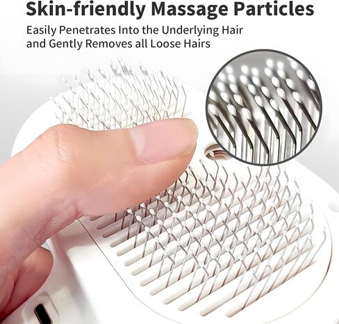 Cat Steamy Brush, Grooming Tool for Cats and Dogs with Steam Function, Massage, and Shedding Hair Removal - Ideal for Pets, Featuring Weighted Blanket Technology, Hair Brush, 3 in 1 in Saudi Arabia