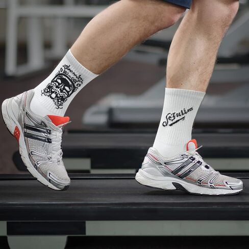 sefulim Athletic Socks ，6 Pair Pack Socks Cushioned Athletic Sports Crew Socks for Men & Women in Kuwait