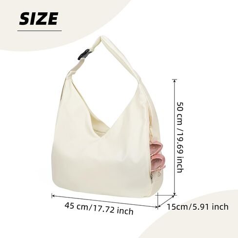 Large Yoga Gym Bag for Women Sport Duffel Bag with Hide Yoga Mat Holder and Shoe Compartment Travel Tote Bag with Wet Pocket in Saudi Arabia