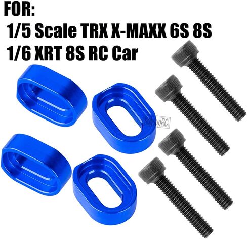 RC 7075 Aluminum Motor Mount Washers Shims Upgrades Part for 1/5 Scale TRX X-MAXX 6S 8S XRT 8S RC Car.Shims with Screws Hops Up,Navy Blue in Saudi Arabia