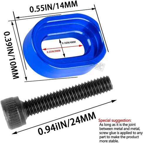 RC 7075 Aluminum Motor Mount Washers Shims Upgrades Part for 1/5 Scale TRX X-MAXX 6S 8S XRT 8S RC Car.Shims with Screws Hops Up,Navy Blue in Saudi Arabia