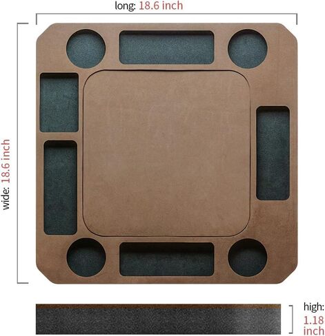 Floating Games Pool Table or Card Table Tray for Pool or Beach Party Float Lounge Durable Foam Drink Holders with Waterproof Playing Cards for Summer Party Indoor Outdoor Beach Pool (Red) in Saudi Arabia