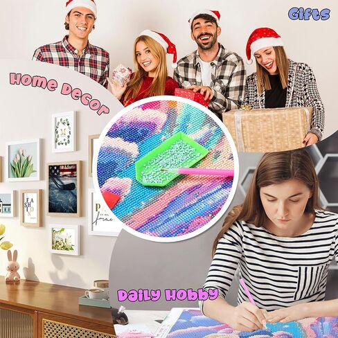 QAZWSX American Flag Hockey Diamond Painting Kits for Adults, DIY 5D Ball Sports Diamond Art Full Drill for Adult, for Beginner Home Wall Decor Gift 12x16 Inch in Saudi Arabia