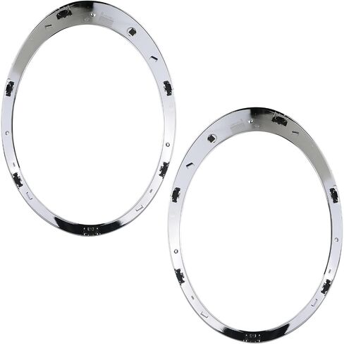 Headlight Trim Ring Headlamp Bezel Compatible with 2007-2015 Mini Cooper Gen2 R55 R56 R57 R58 R59 Replaces 51137149905 51137149906 Black Pair Driver Passenger Side in Saudi Arabia