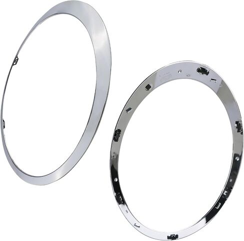 Headlight Trim Ring Headlamp Bezel Compatible with 2007-2015 Mini Cooper Gen2 R55 R56 R57 R58 R59 Replaces 51137149905 51137149906 Black Pair Driver Passenger Side in Saudi Arabia